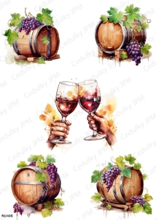 Rýžový a Soft papír A4 pro decoupage- R0405