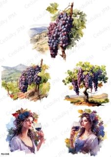 Rýžový a Soft papír A4 pro decoupage- R0408