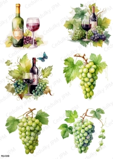 Rýžový a Soft papír A4 pro decoupage- R0409