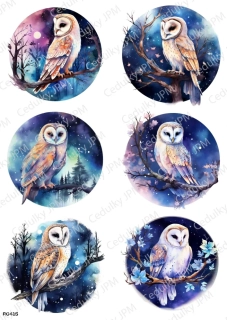 Rýžový a Soft  papír  A4 pro decoupage- R0415
