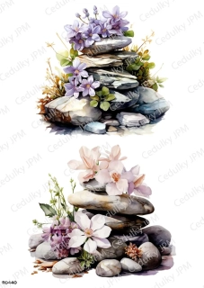 Rýžový a Soft  papír  A4 pro decoupage- R0440