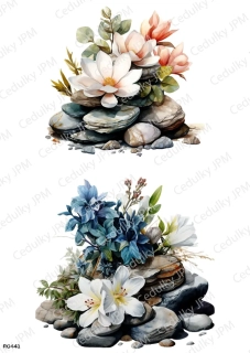 Rýžový a Soft  papír  A4 pro decoupage- R0441