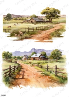 Rýžový a Soft  papír  A4 pro decoupage- R0448