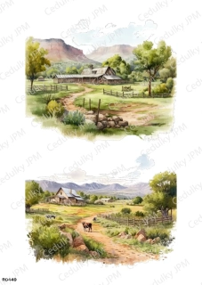 Rýžový a Soft  papír  A4 pro decoupage- R0449
