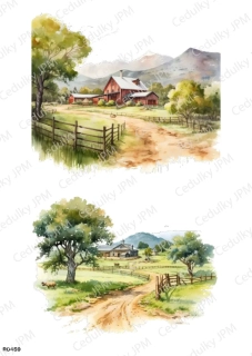Rýžový a Soft  papír  A4 pro decoupage- R0459