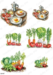 Rýžový a Soft papír A4 pro decoupage- R0463