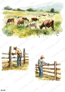 Rýžový a Soft  papír  A4 pro decoupage- R0466