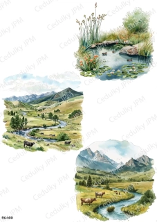 Rýžový a Soft  papír  A4 pro decoupage- R0469