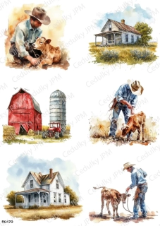 Rýžový a Soft  papír  A4 pro decoupage- R0470