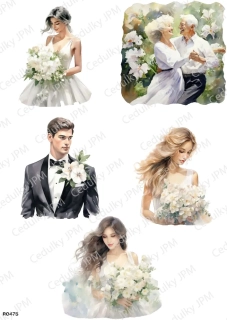 Rýžový a Soft  papír  A4 pro decoupage- R0475