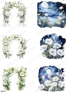 Rýžový a Soft  papír  A4 pro decoupage- R0476