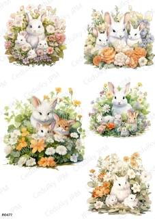 Rýžový a Soft  papír  A4 pro decoupage- R0477