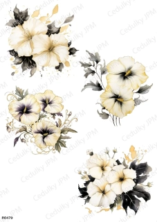 Rýžový a Soft  papír  A4 pro decoupage- R0479
