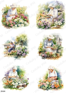 Rýžový a Soft  papír  A4 pro decoupage- R0481