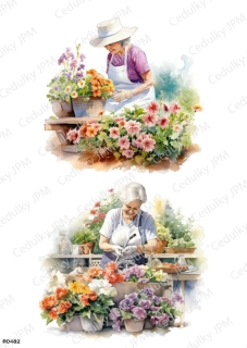 Rýžový a Soft  papír  A4 pro decoupage- R0482