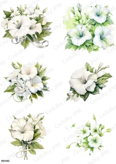 Rýžový a Soft  papír  A4 pro decoupage- R0483