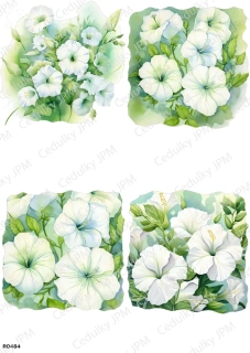 Rýžový a Soft  papír  A4 pro decoupage- R0484