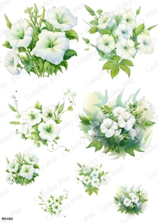 Rýžový a Soft  papír  A4 pro decoupage- R0485