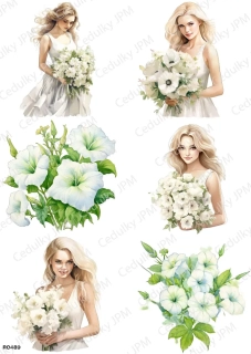 Rýžový a Soft  papír  A4 pro decoupage- R0489