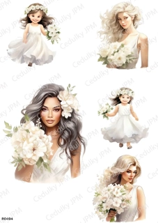 Rýžový a Soft  papír  A4 pro decoupage- R0494
