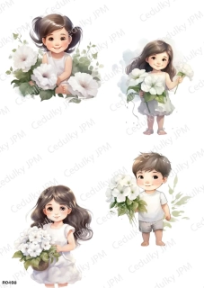 Rýžový a Soft  papír  A4 pro decoupage- R0498