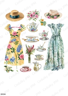 Rýžový a Soft  papír  A4 pro decoupage- R0506