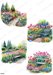 Rýžový a Soft  papír  A4 pro decoupage- R0509