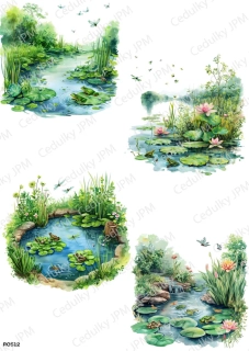 Rýžový a Soft  papír  A4 pro decoupage- R0512