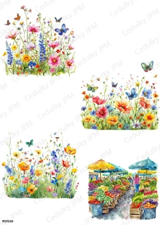 Rýžový a Soft  papír  A4 pro decoupage- R0515