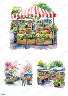 Rýžový a Soft papír A4 pro decoupage- R0516