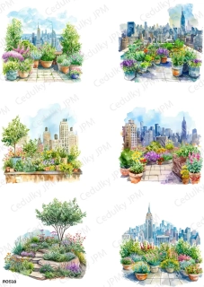 Rýžový a Soft  papír  A4 pro decoupage- R0518