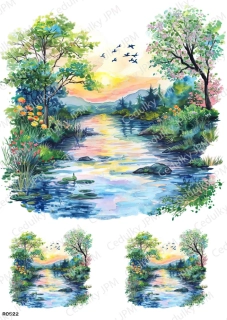 Rýžový a Soft  papír  A4 pro decoupage- R0522
