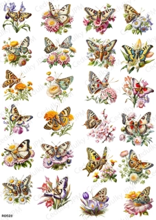 Rýžový a Soft  papír  A4 pro decoupage- R0528