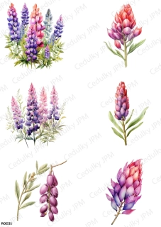 Rýžový a Soft  papír  A4 pro decoupage- R0531