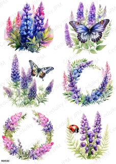 Rýžový a Soft  papír  A4 pro decoupage- R0536