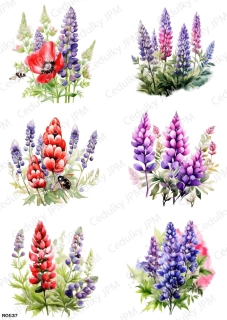 Rýžový a Soft  papír  A4 pro decoupage- R0537