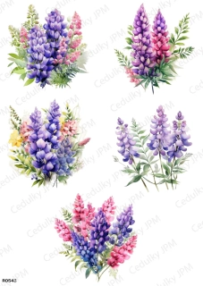 Rýžový a Soft  papír  A4 pro decoupage- R0543