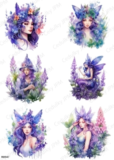 Rýžový a Soft  papír  A4 pro decoupage- R0547