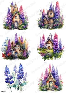 Rýžový a Soft  papír  A4 pro decoupage- R0549