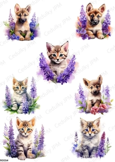 Rýžový a Soft  papír  A4 pro decoupage- R0554