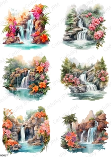 Rýžový a Soft  papír  A4 pro decoupage- R0557