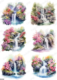 Rýžový a Soft  papír  A4 pro decoupage- R0559