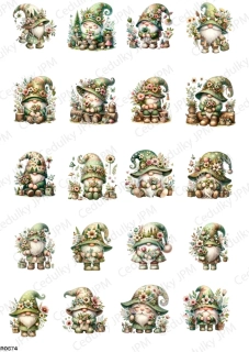 Rýžový a Soft  papír  A4 pro decoupage- R0574