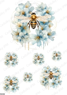 Rýžový a Soft  papír  A4 pro decoupage- R0588