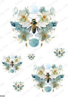 Rýžový a Soft  papír  A4 pro decoupage- R0589
