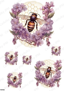 Rýžový a Soft  papír  A4 pro decoupage- R0591