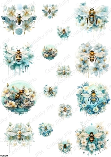 Rýžový a Soft  papír  A4 pro decoupage- R0599