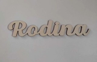 Nápis -Rodina -20x5 cm 