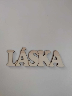 Nápis -LÁSKA- 15x4 cm 