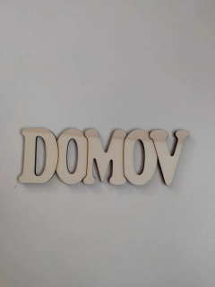 Nápis -DOMOV- 15x5 cm